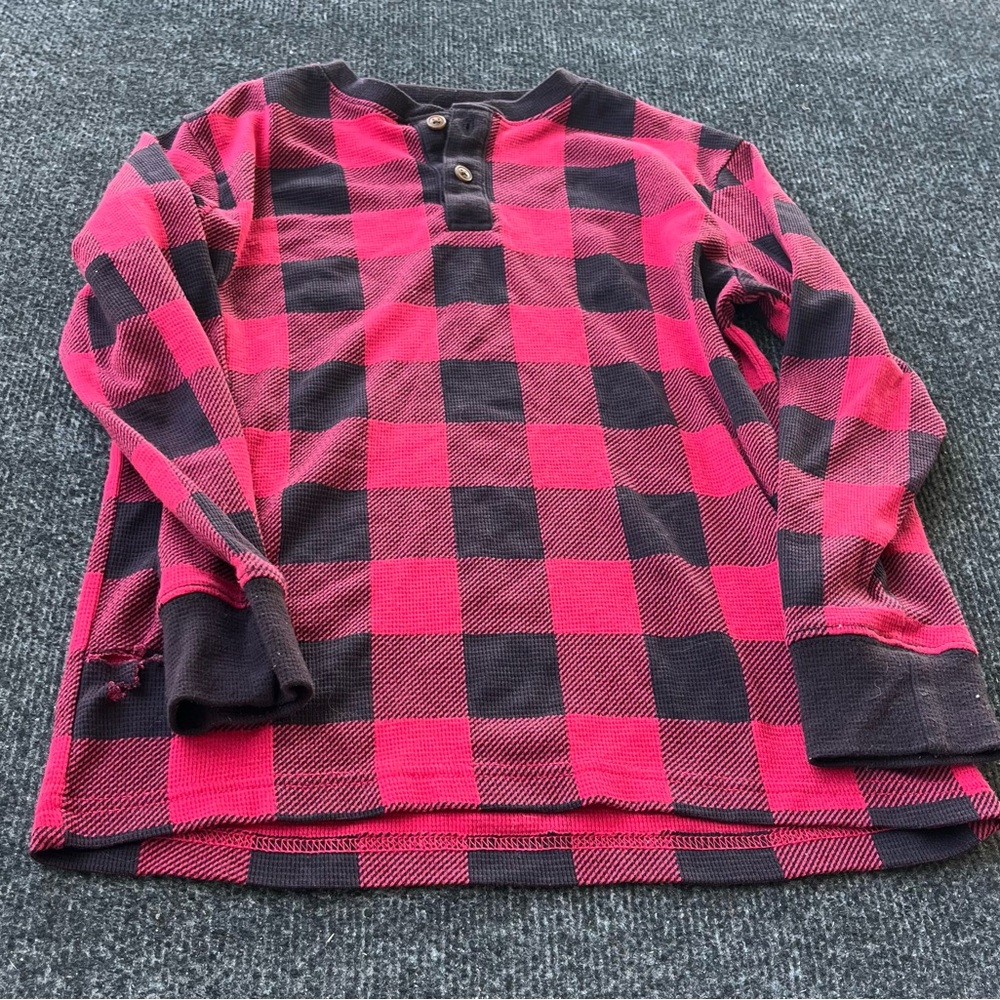 Place Red and Black Plaid Shirt